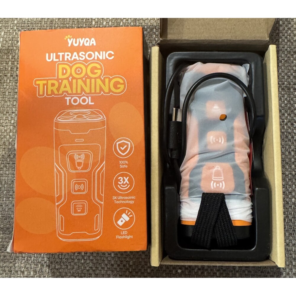 Dog Bark Deterrent Device 3X Ultrasonic Anti Barking 6 Training Modes 23 FT New